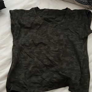 Lululemon Green Camo T-Shirt